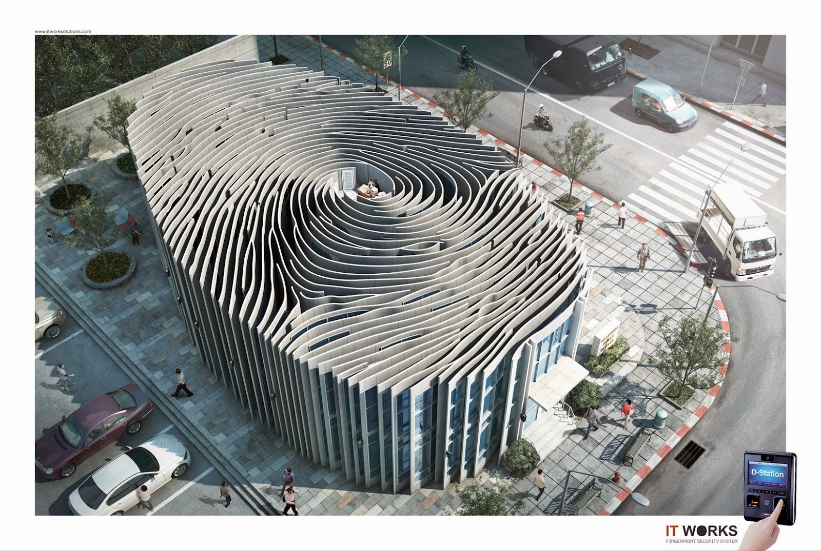 fingerprint building concept